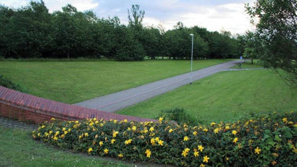 Foxcovert Walk Taken from the bridge on David's Lane. This walkway and cycle track runs from the Werrington Centre to Hodgson Avenue.