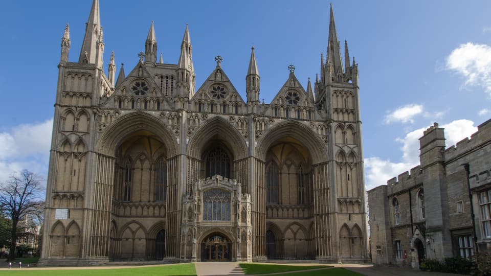 Gothic Peterborough Cathedral Cambridgeshire England UK