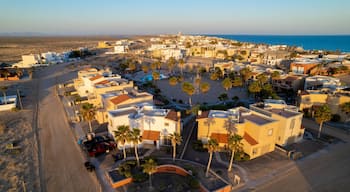 Aerial view of Las Conchas Beachfront in Puerto Penasco, Mexico.