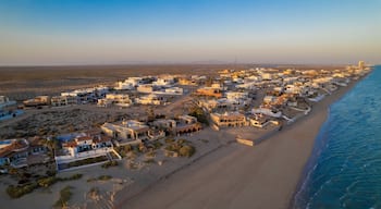 Aerial view of Las Conchas Beachfront in Puerto Penasco, Mexico.