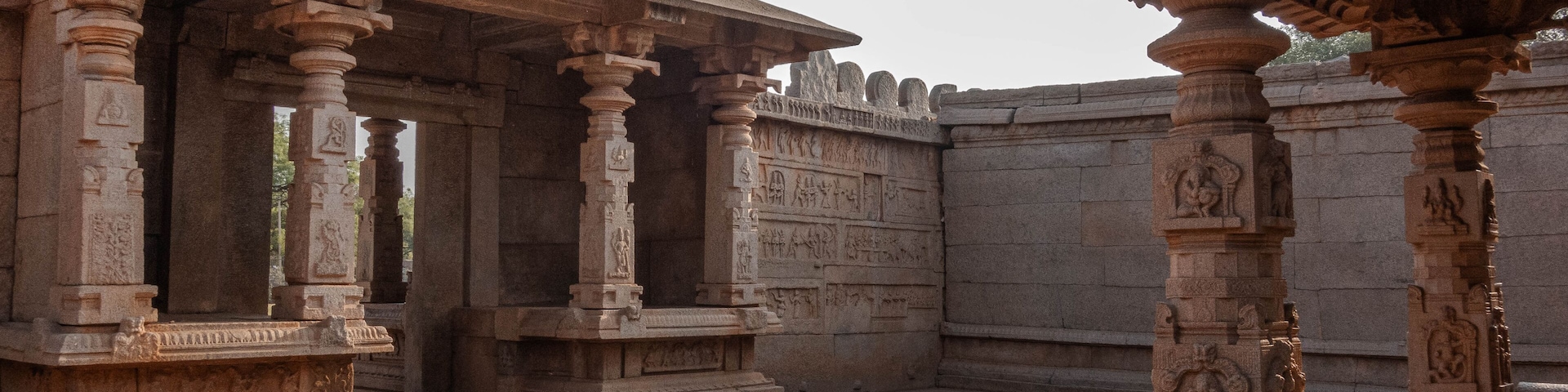 Hazara Rama Temple is the personal temple of the royal family. Hampi. India.