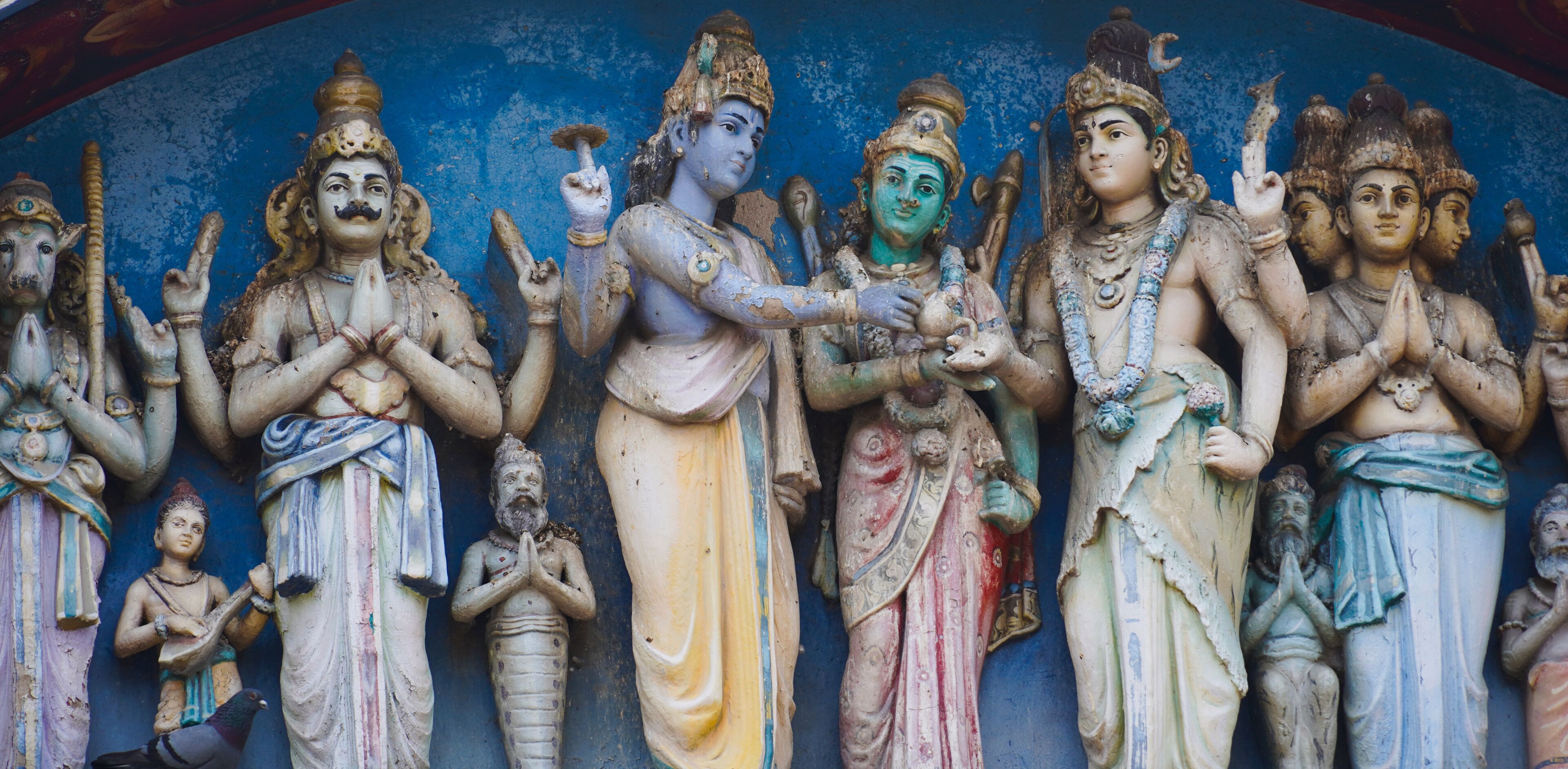 closeup shot of sundareswarar temple , Shiva and Meenakshi Madurai wedding