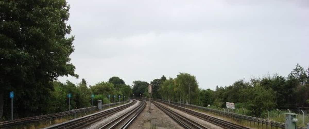 Metropolitan railway line just east of Northwood Hills tube station