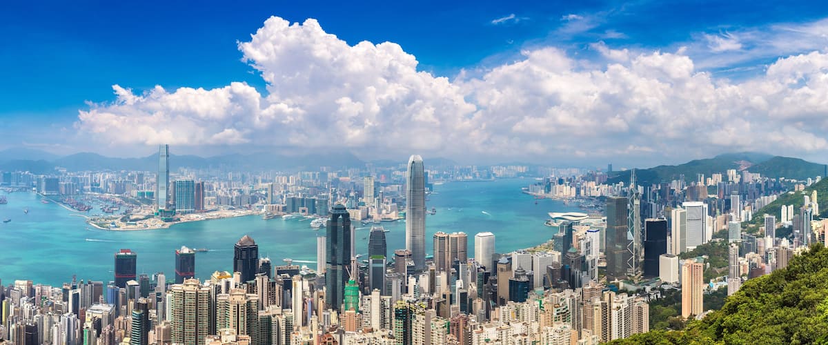 Panoramic view of Hong Kong