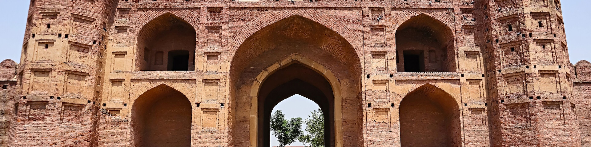 South main entrance gate of Sarai Lashkeri Khan, Ludhiana, Punjab, India.