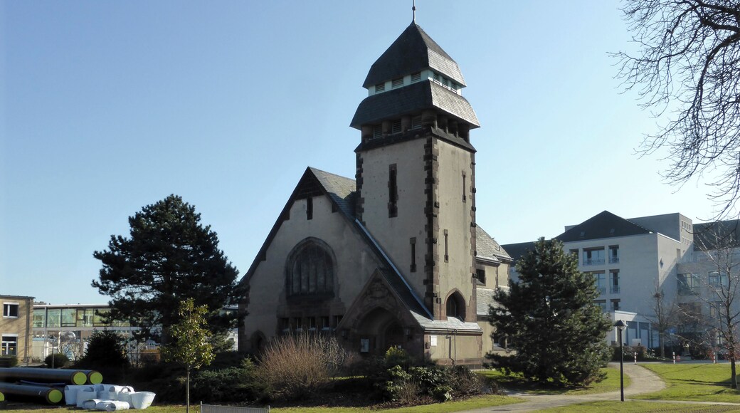This is a photograph of an architectural monument. It is on the list of cultural monuments of Düsseldorf, no. 1099