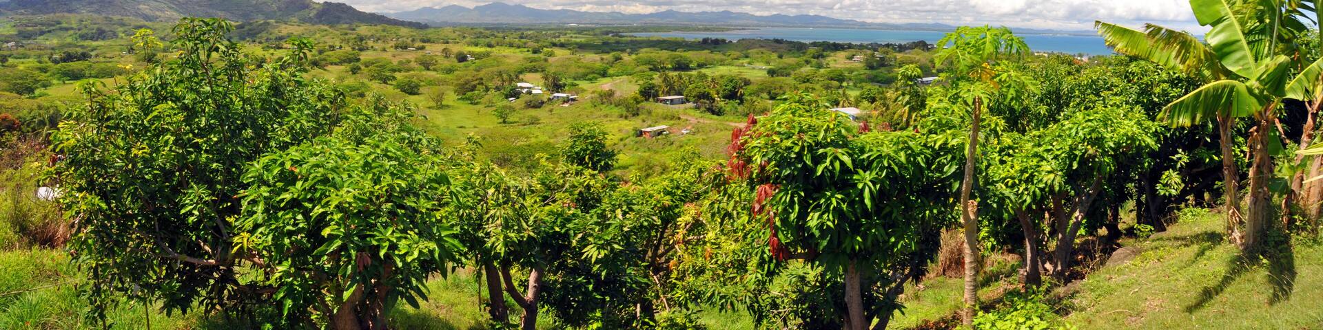Panorama of the Fijian West Coast.