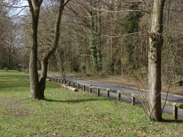 St Johns Lye View from the recreation ground of St Johns Lye(AKA Festival Path) which runs parallel to the Basingstoke Canal