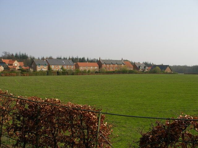 Wynyard village cricket ground. The cricket pitch has been completely built round, one of the roads being appropriately named 'The Oval'. A local informs me that only one or two matches are played here each year.
