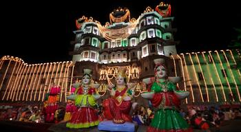 Rajwada palace in Indore, Madhya Pradesh, India