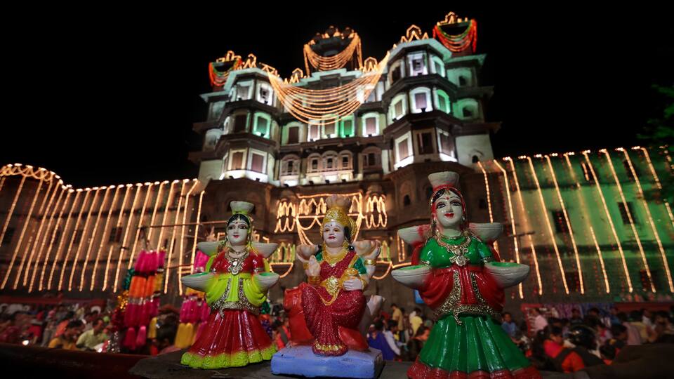 Rajwada palace in Indore, Madhya Pradesh, India