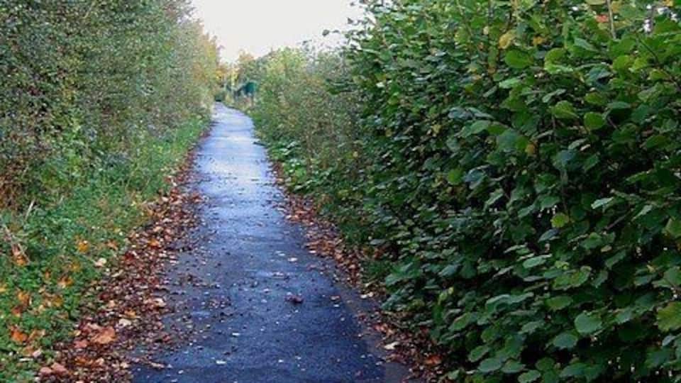 Bridleway connecting Abbey Road and Rotary Way