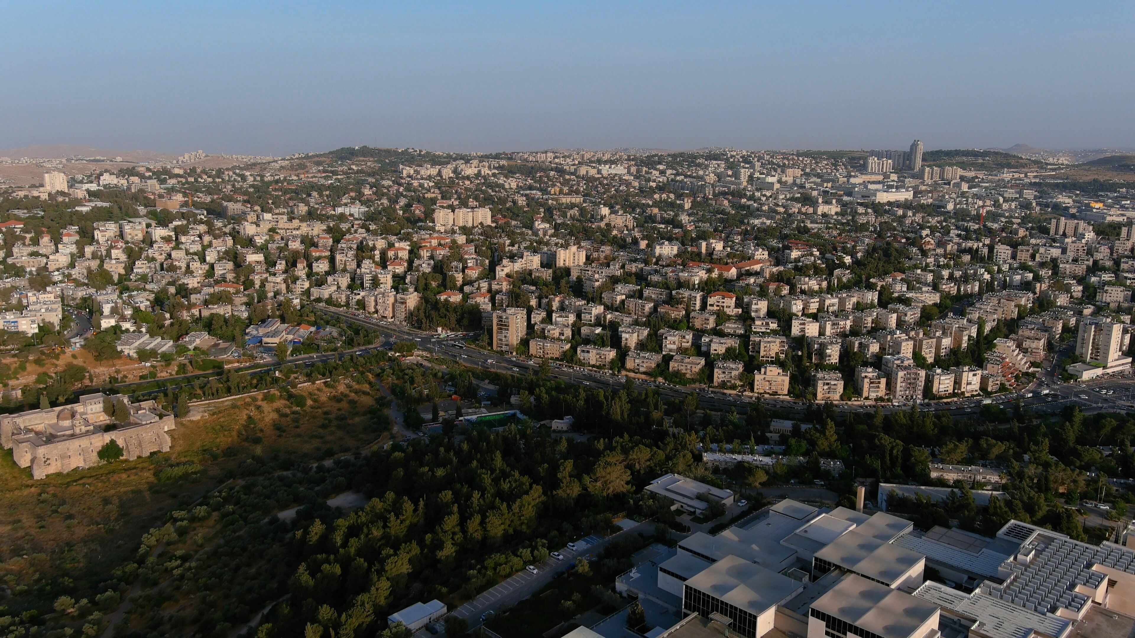 
Rassco Givat Havradim neighborhood ,Jerusalem center, aerial 

Rassco is located between Rehavia and Katamon, Israel, 2022

