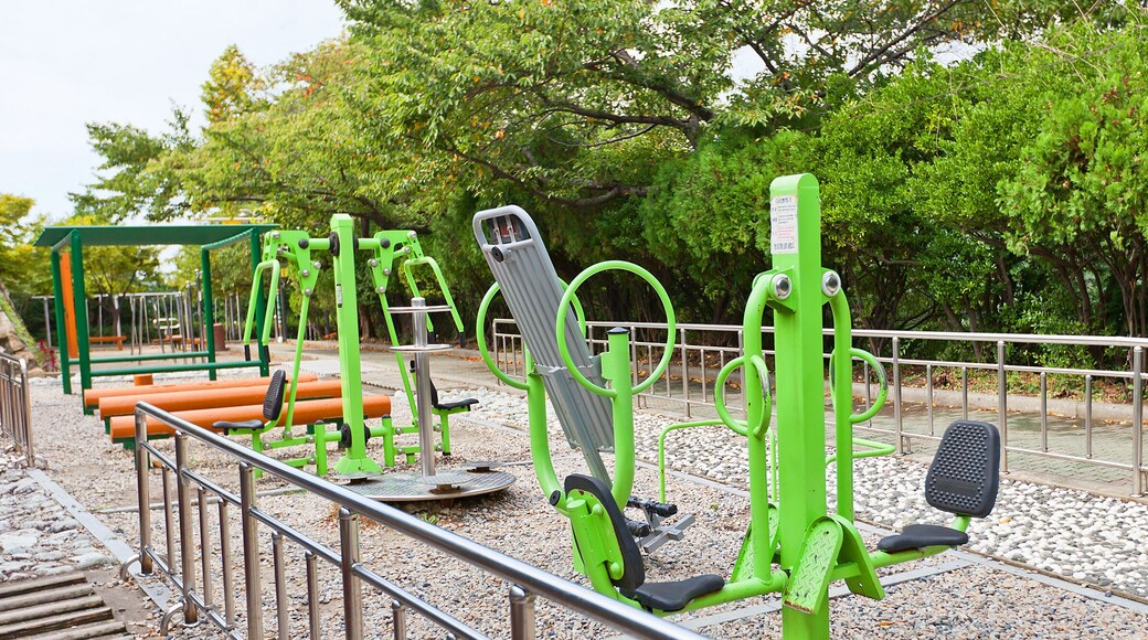 Exercise machines in Beomil-dong park of Busan, Korea