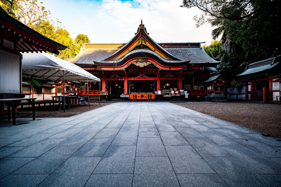 Inner the temple on the Aoshima Island, Miyazaki - Japan
