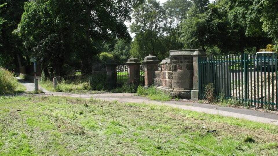 Rycroft Cemetery - Rear Gates Sadly most of the perimeter stone wall has been replaced by a metal fence.
