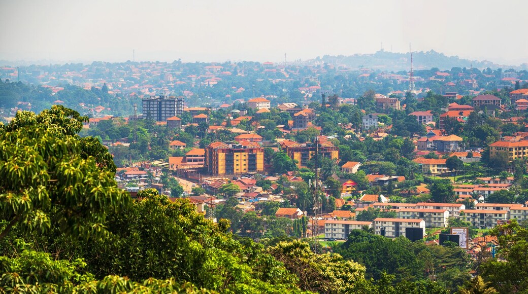 KAMPALA,UGANDA-MARCH 23,2023:Panorama of Kampala from the top
