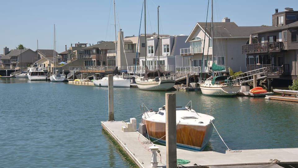 Point richmond marina and neighborhood California.