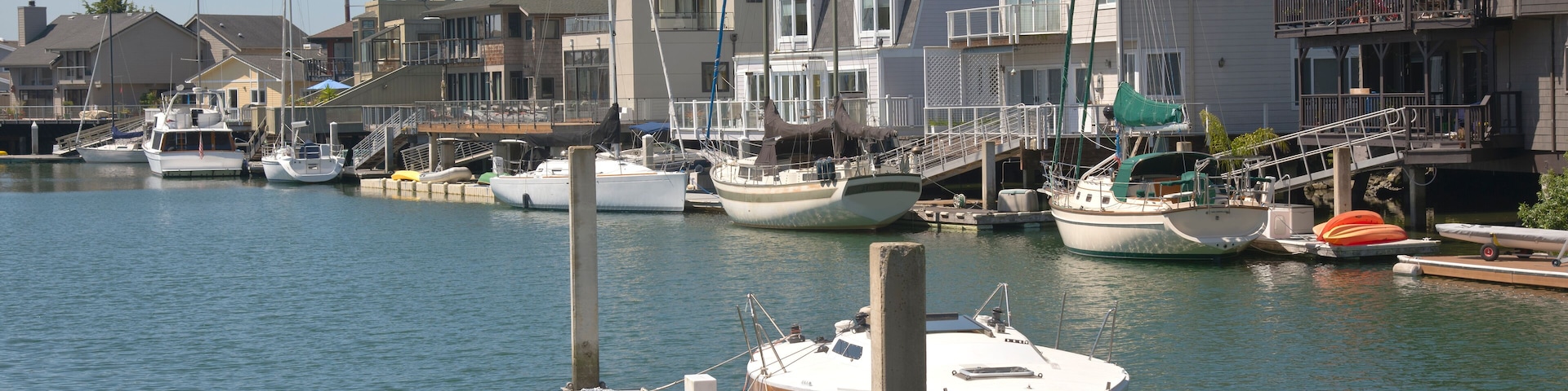 Point richmond marina and neighborhood California.