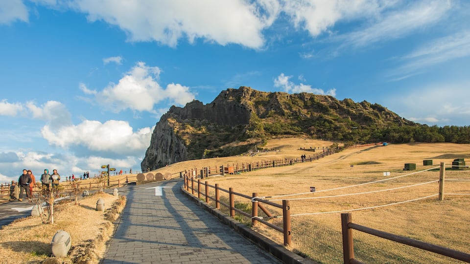 SONGSAN ILCHULBONG in Jeju island , South Korea