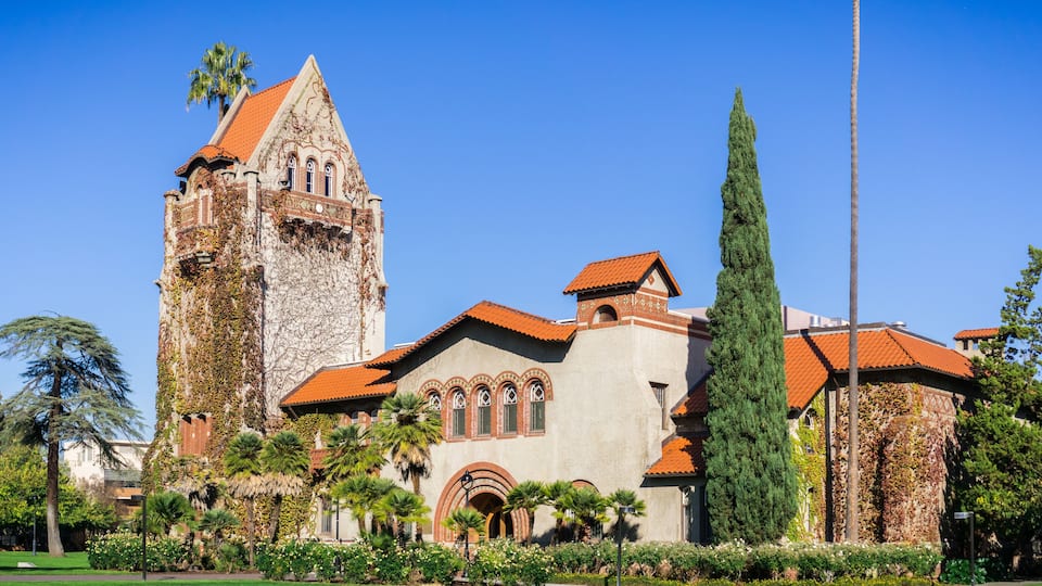 Old building at the San Jose State University; San Jose, California
