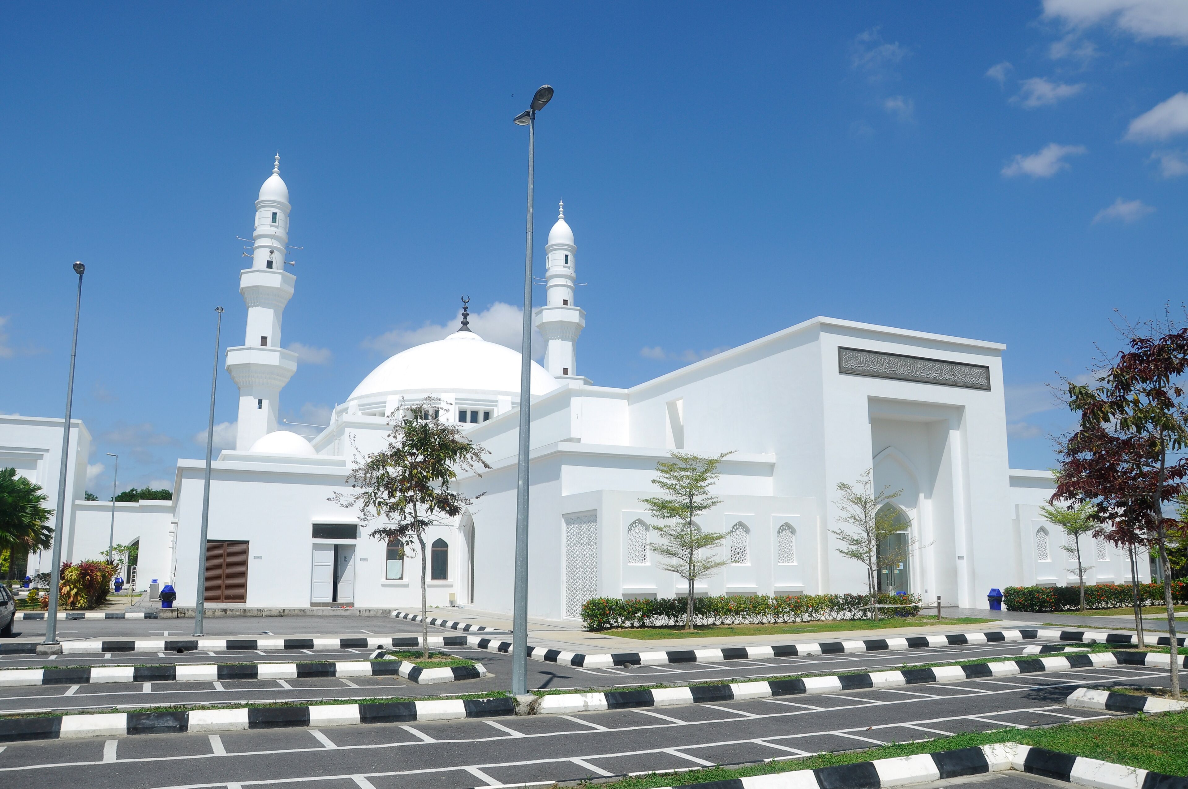 Al Hussain Mosque at Seremban 2, Negeri Sembilan, Malaysia. 