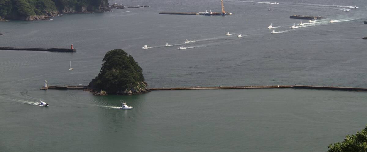 下田港と犬走島