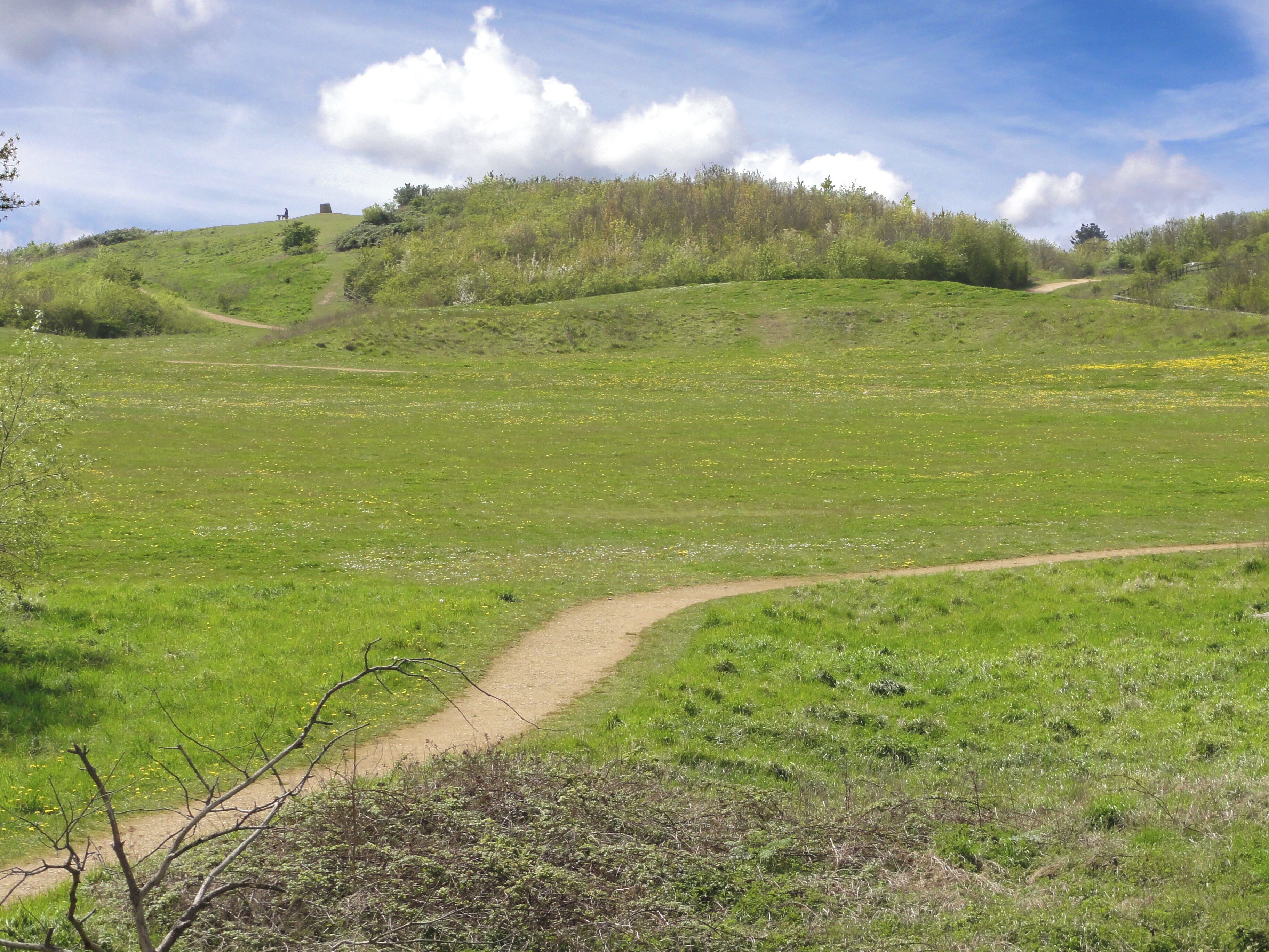The Millenium Mound in Bedfont Lakes Park