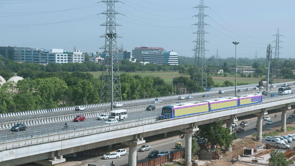 Parallel Road with Rapid Metro