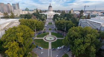 California State Capitol building in downtown Sacramento, California, United States.