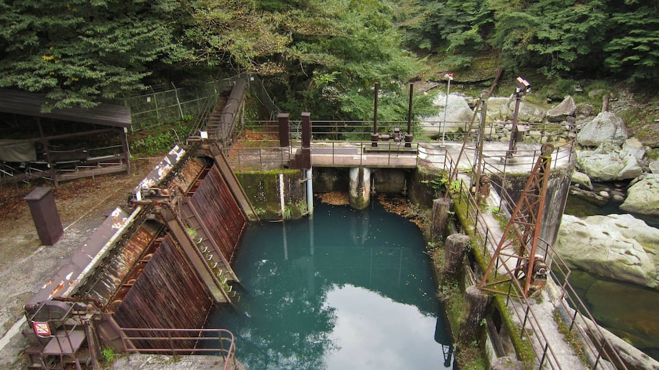 Hōkigawa Dam intake.