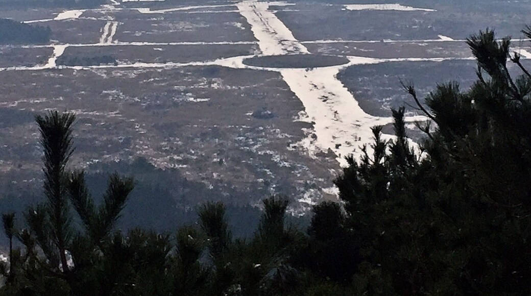 다랑쉬오름에서 바라본 송당리 세화리의 온천개발 예정지입니다