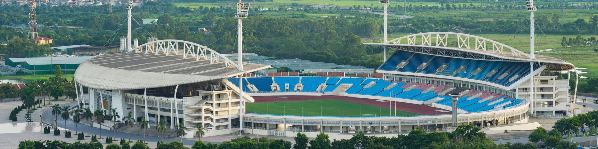 Aerial view of My Dinh stadium, Hanoi