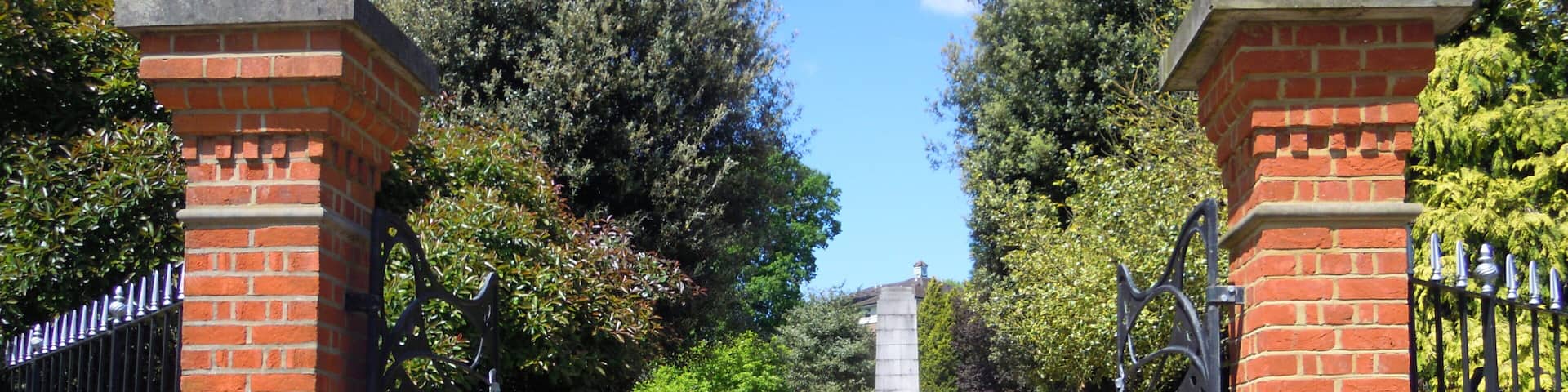 The Edwardian gates to Municipal Gardens in Aldershot