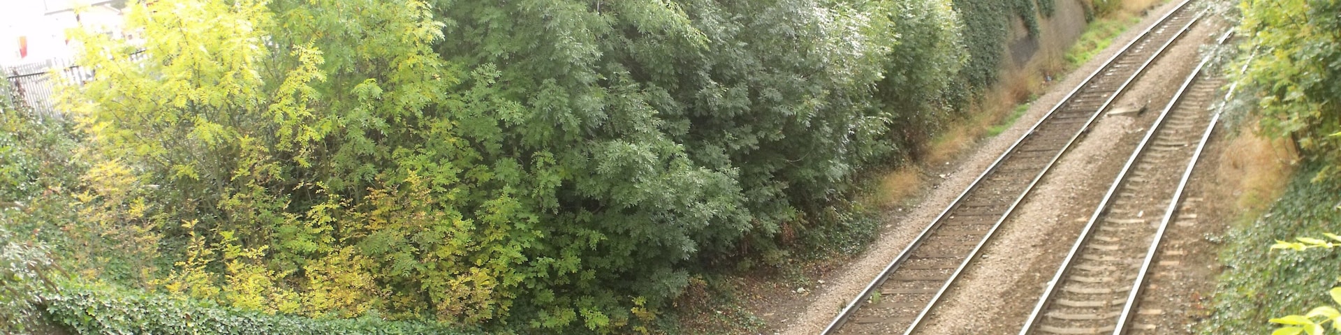This is Tyseley South Junction in Tyseley, near the Warwick Road. The junction was re-signalled and had new tracks installed by 2008. This is the line I usually go on - the Shakespeare line. Taken from Warwick Road in Tyseley. Towards Spring Road Station.