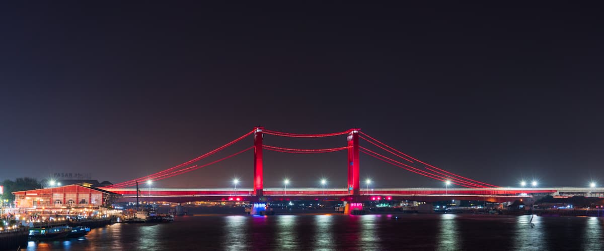Ampera Bridge, Palembang, Indonesia