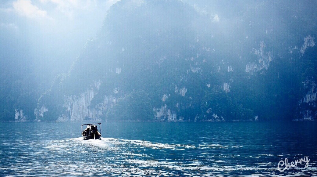 “Ratchaprapha or Chiew Lan Dam”. The most beautiful dam in the world. Surat Thani, Thailand #LifeAtExpedia #JETlife #JETThai
