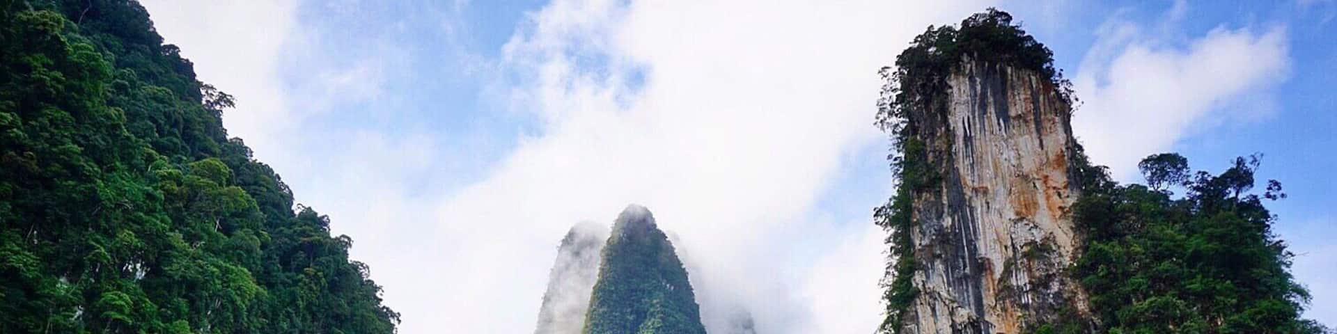 “Ratchaprapha or Chiew Lan Dam”. The most beautiful dam in the world. Surat Thani, Thailand #LifeAtExpedia #JETlife #JETThai