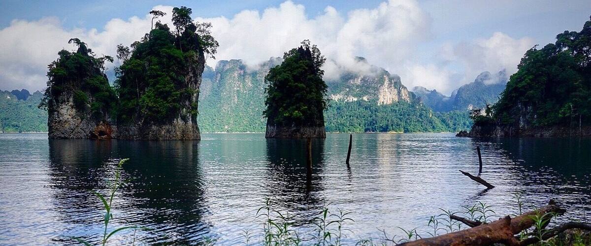 “Ratchaprapha or Chiew Lan Dam”. The most beautiful dam in the world. Surat Thani, Thailand #LifeAtExpedia #JETlife #JETThai