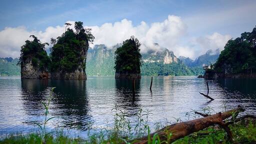 “Ratchaprapha or Chiew Lan Dam”. The most beautiful dam in the world. Surat Thani, Thailand #LifeAtExpedia #JETlife #JETThai