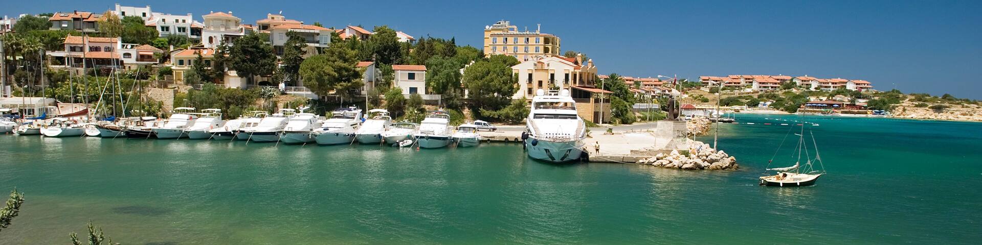 Cesme Dalyankoy marina, Izmir Turkey