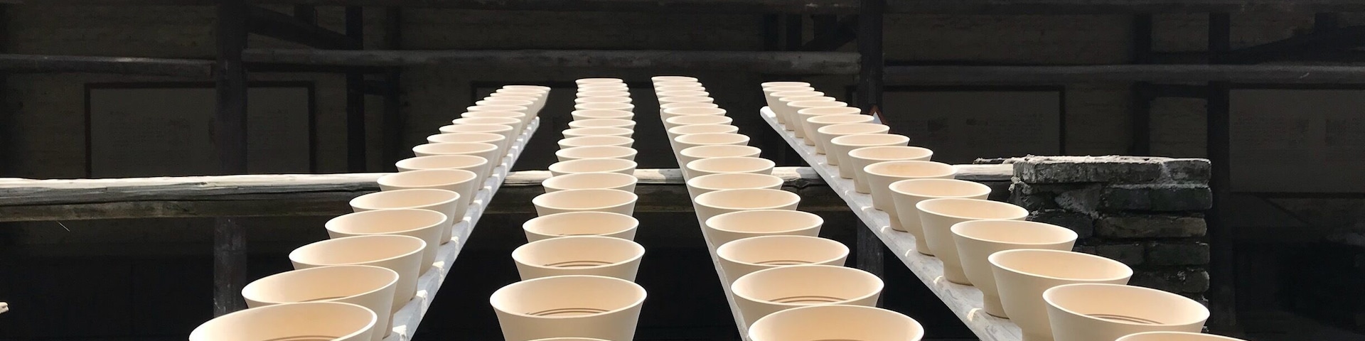 Jingdezhen - the city that gave rise to the name ‘China’. The thousand year old city has traces of pottery at each part of town - from the street lights, pillars down to the dumpster.