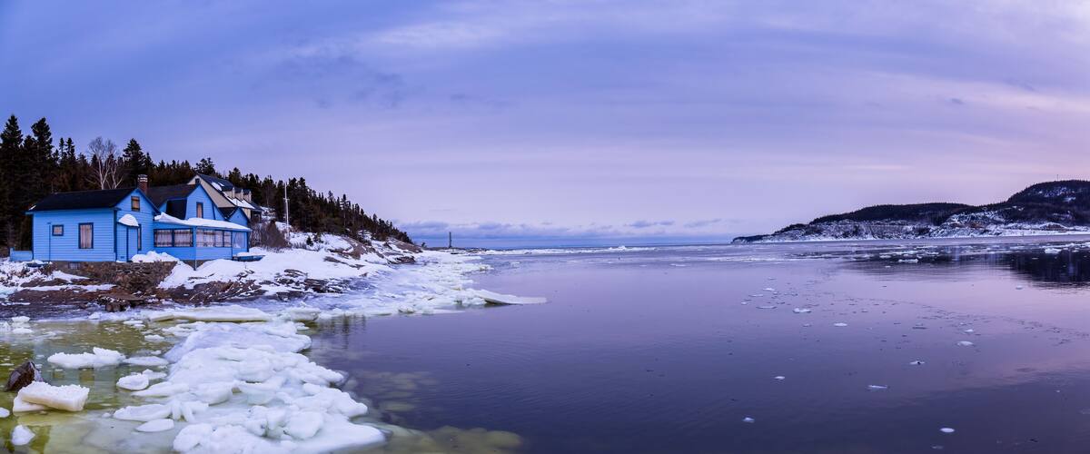 Tadoussac, a beautiful coastal village on the north coast of Quebec.