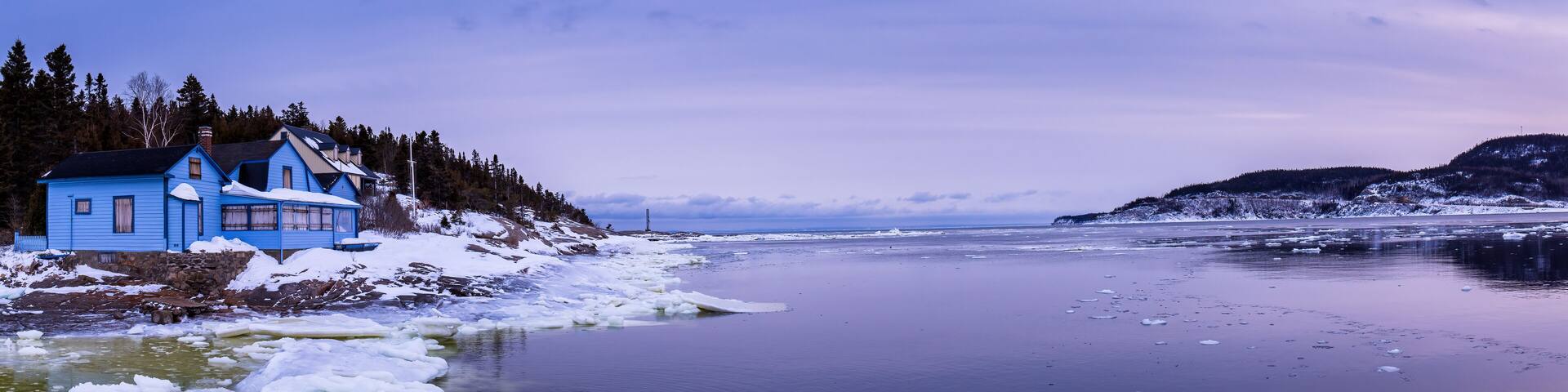Tadoussac, a beautiful coastal village on the north coast of Quebec.