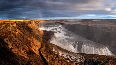 Gulfoss Iceland winter