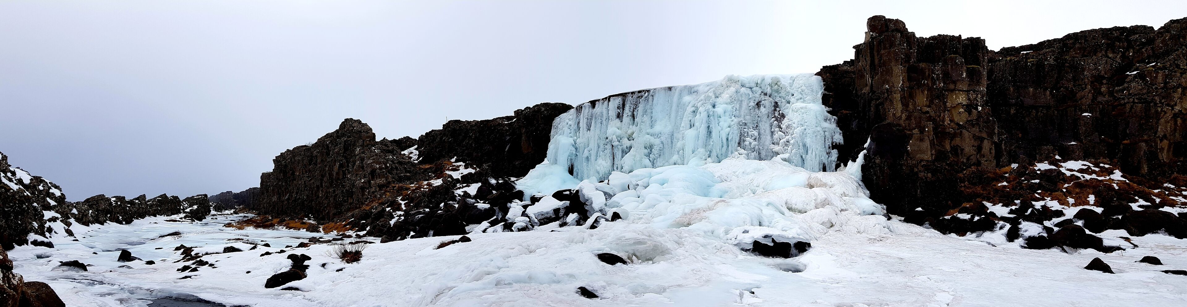 #iceland #trip #OnTheRoad #lifeatexpedia An amazing view from a frozen waterfall. ❄💙