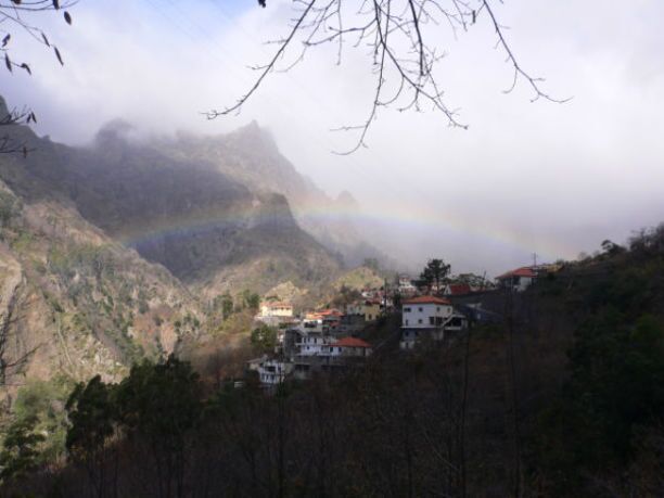 Rainbow and low cloud in the Nun's Valley 
