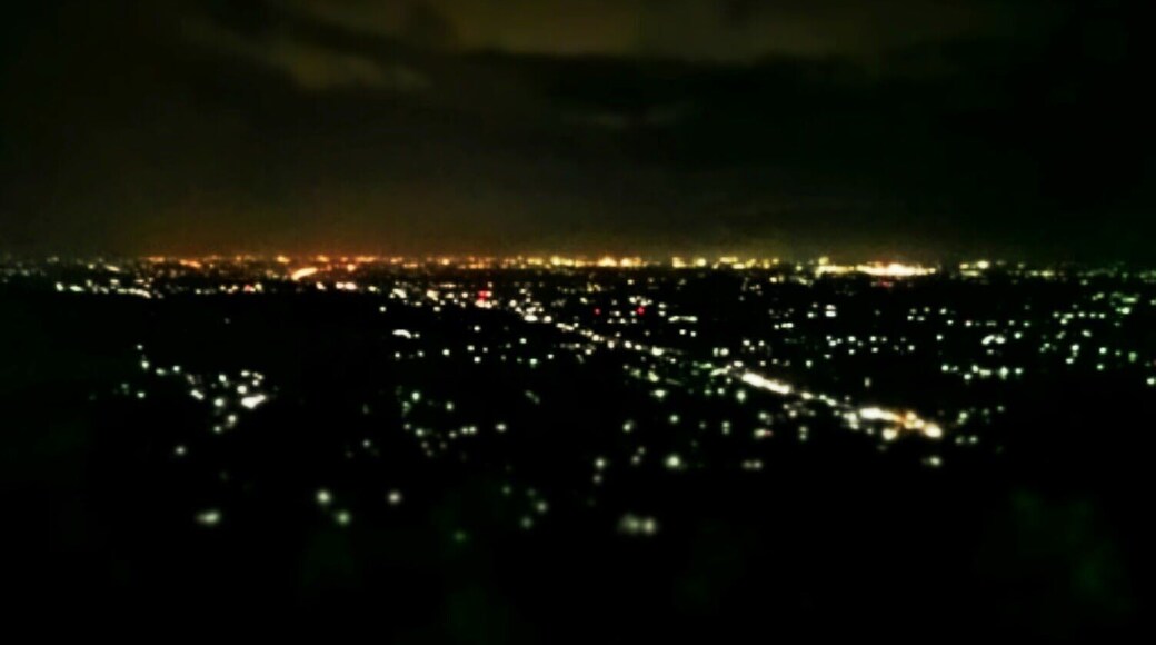 Yogyakarta night city view from Bukit Bintang. December 2014.