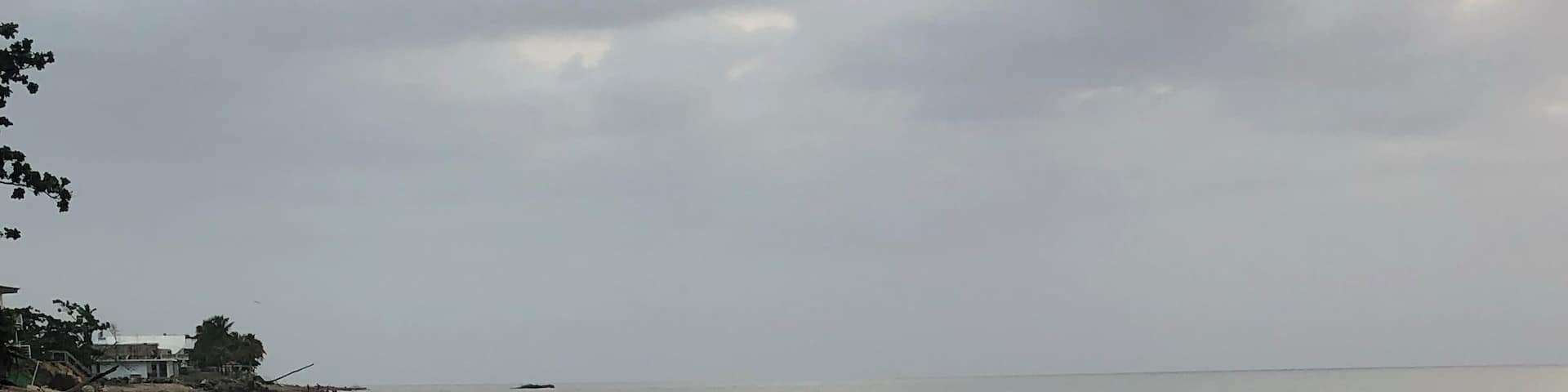 A beautiful isolated beach near Aguada, Puerto Rico.