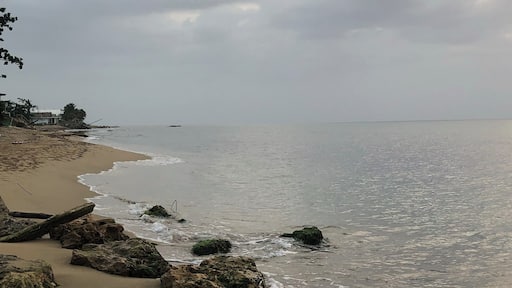 A beautiful isolated beach near Aguada, Puerto Rico.